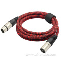 Custom Shiled Microphone Audio Cannon Jack XLR 3PIN Female To TRS 6.35mm 1/4 Inch DMX Cable